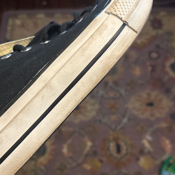 Converse All Star Black and White Platform Sneakers - Picture 8 of 10